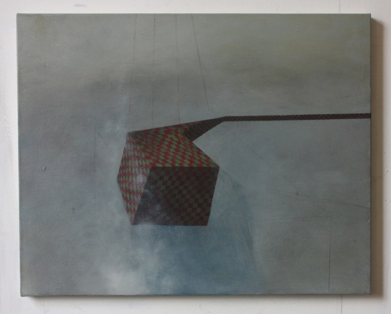 Extension, 50 x 40 cm, oil and pencil on canvas, 2012.